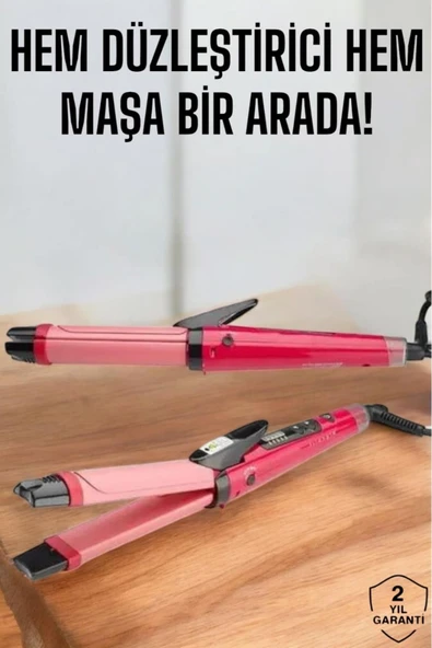 SAYARMARKT Düzleştirici ve Maşa Bir Arada Saç Şekillendirici - 2