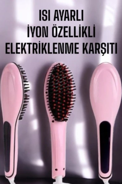 SAYARMARKT Kolay Kullanımlı Ön Etkili Saç Düzleştirici Tarak