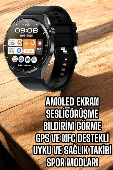 HEPSİCEPTE iOS ve Android Uyumlu GT8 Akıllı Saat – Hızlı Şarj ve Sağlık Takibi