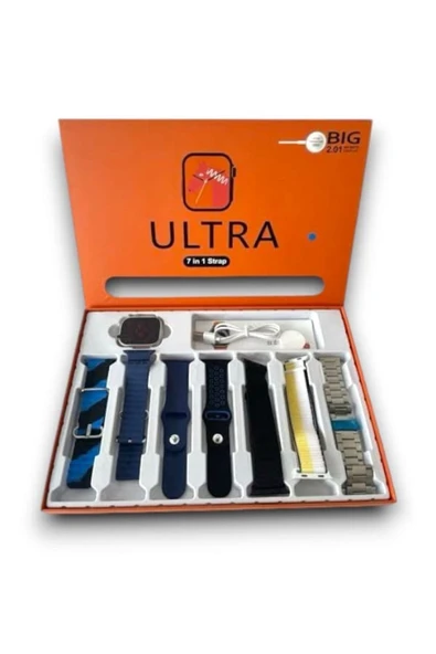 HEPSİCEPTE Watch 8 Ultra 7 Kordonlu Akıllı Saat – Nabız, Kan Basıncı ve Oksijen Takip Özellikli - 5