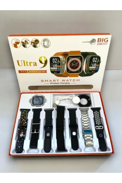 HEPSİCEPTE Yeni Watch 9 7 Kordonlu Akıllı Saat – Spor ve Sağlık İçin En İyi Yardımcınız - 2