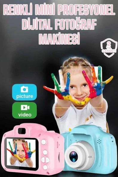 SAYARMARKT Çocuklar İçin 8MP HD USB Şarjlı Kamera - 3