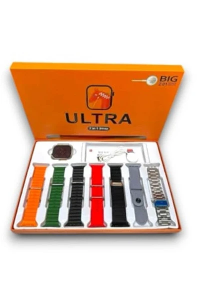 HEPSİCEPTE Watch 8 Ultra 7 Kordonlu Akıllı Saat – Erkek ve Kadınlar İçin Premium Akıllı Saat