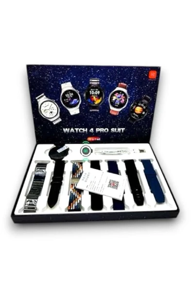HEPSİCEPTE Yüksek Çözünürlüklü Dokunmatik Watch 4 Pro Suit 7 Kordonlu Akıllı Saat - 5