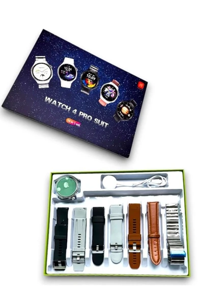 HEPSİCEPTE Yüksek Çözünürlüklü Dokunmatik Watch 4 Pro Suit 7 Kordonlu Akıllı Saat - 2