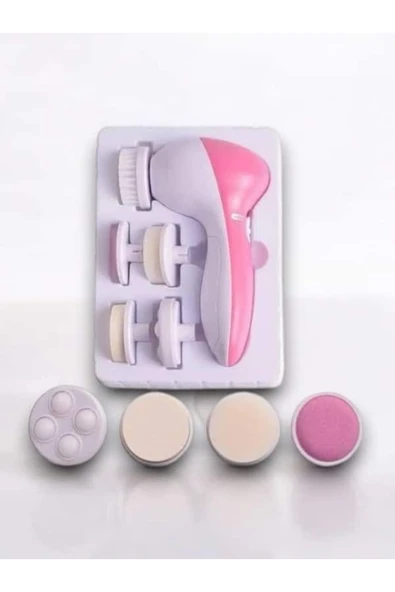 SAYARMARKT Peeling, Temizlik ve Masaj 5in1 Yüz Masaj Aleti - 4