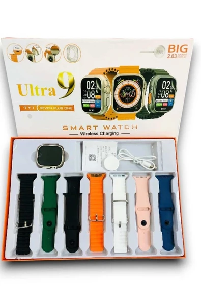 HEPSİCEPTE Yeni Watch 9 7 Kordonlu Akıllı Saat – Spor ve Sağlık İçin En İyi Yardımcınız - 4