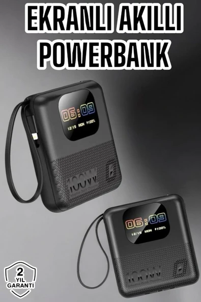 SAYARMARKT 10.000 mAh Akıllı Powerbank Şarj Cihazından Daha Fazlası!