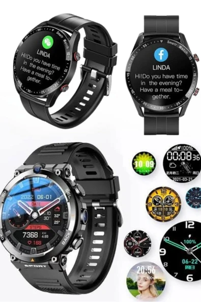 SAYARMARKT Sağlık Takibi Özellikli SW65 Akıllı Saat - iOS & Android Uyumlu - 2