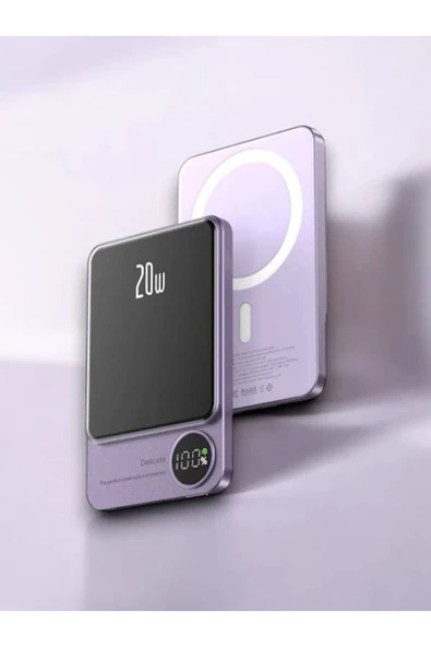 SAYARMARKT iPhone ve Diğer Cihazlarla Uyumlu 22.5W Kablosuz Şarj Powerbank - 4