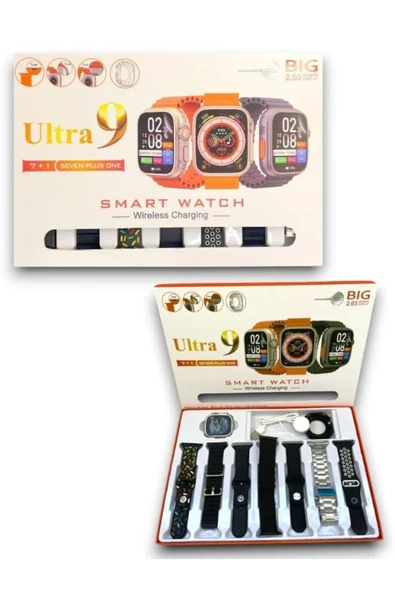 HEPSİCEPTE Yeni Watch 9 7 Kordonlu Akıllı Saat – Spor ve Sağlık İçin En İyi Yardımcınız - 3