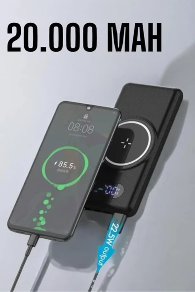SAYARMARKT Yüksek Kapasiteli 10.000 mAh Powerbank 4 Portlu Hızlı Şarjlı Cihaz