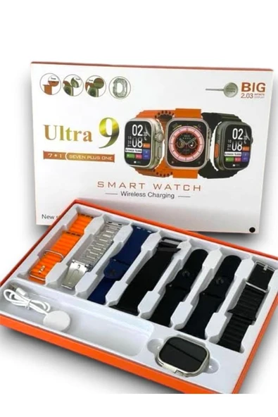 HEPSİCEPTE Yeni Watch 9 7 Kordonlu Akıllı Saat – Spor ve Sağlık İçin En İyi Yardımcınız - 5