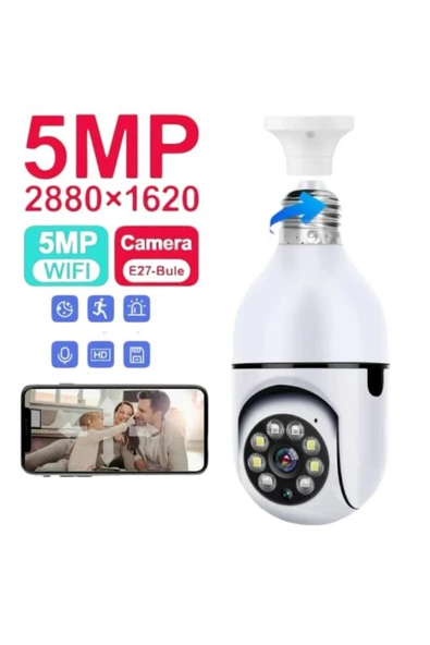 SAYARMARKT 1080p Akıllı Duylu Kamera Uzaktan İzleme İmkanı - 3