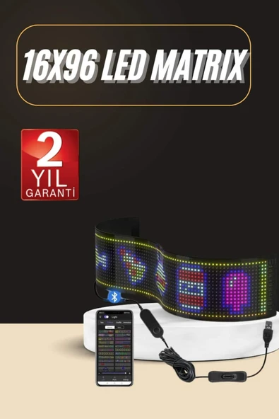 SAYARMARKT Bluetooth Kontrollü Mini LED Panel