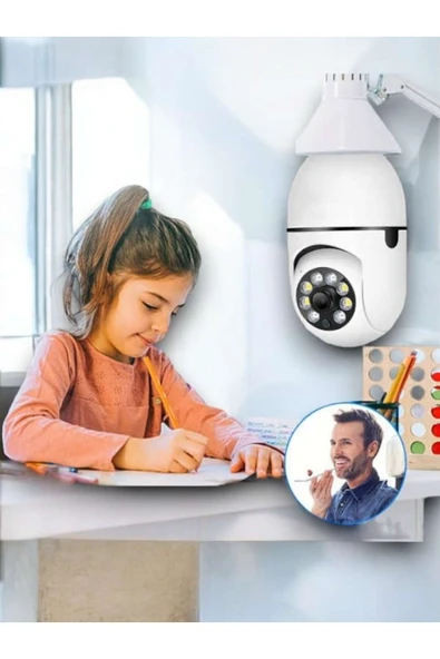 SAYARMARKT 1080p Akıllı Duylu Kamera Uzaktan İzleme İmkanı - 2