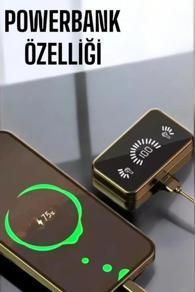HEPSİCEPTE Dijital Şarj Göstergeli S20 Kulaklık