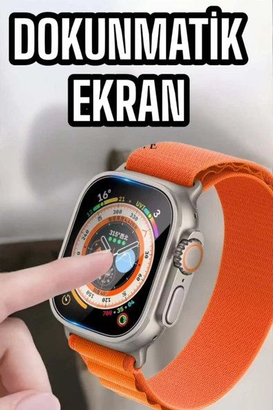 SAYARMARKT Çok Fonksiyonlu & Kullanışlı S8 Ultra 3 Kordonlu Akıllı Saat - 4