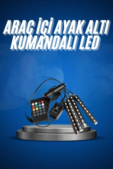 SAYARMARKT Ayak Altı İçin Renkli Şerit LED