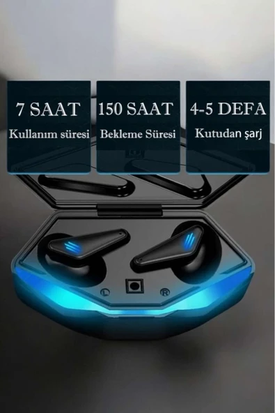 HEPSİCEPTE Kablosuz Kulaklık K55 Kulaklık Dijital Şarj Göstergeli - 4