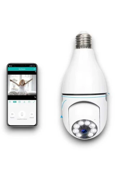 SAYARMARKT 1080p Akıllı Duylu Kamera Uzaktan İzleme İmkanı