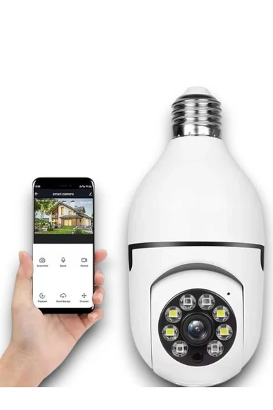 SAYARMARKT 1080p Akıllı Duylu Kamera Uzaktan İzleme İmkanı - 5