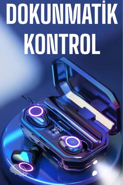 HEPSİCEPTE Kablosuz Kulaklık Powerbank Bluetooth Kulaklık M12 Dijital Şarj Göstergeli