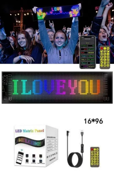 SAYARMARKT Bluetooth Kontrollü Mini LED Panel - 5