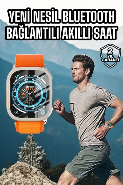 SAYARMARKT Çok Fonksiyonlu & Kullanışlı S8 Ultra 3 Kordonlu Akıllı Saat - 2