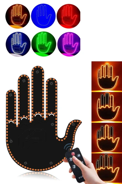 SAYARMARKT Temassız Kontrol Parmak LED Lamba