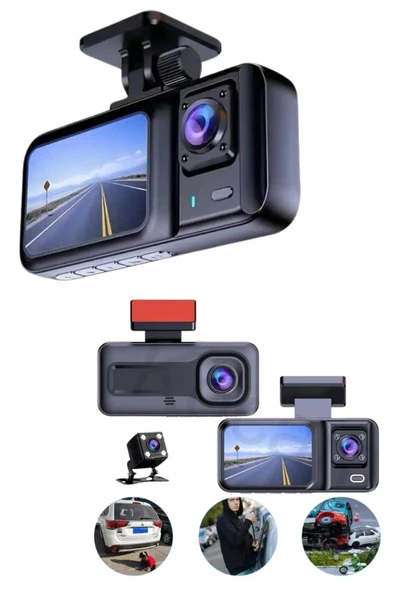 SAYARMARKT Kompakt DVR Kayıtlı Araç Kamerası - 3
