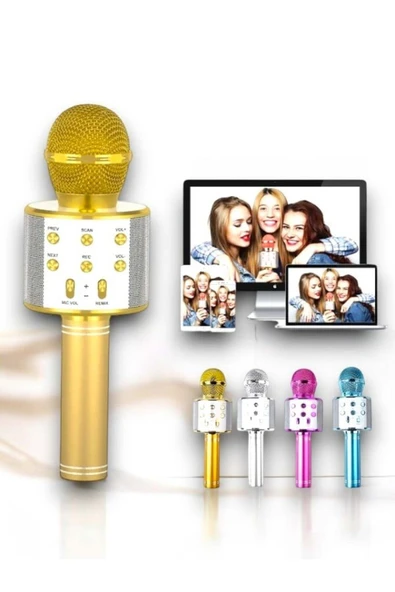 HEPSİCEPTE Karaoke Mikrofon ve Hoparlör Bluetooth Hoparlör - Şarjlı ve Taşınabilir Ses Deneyimi - 4