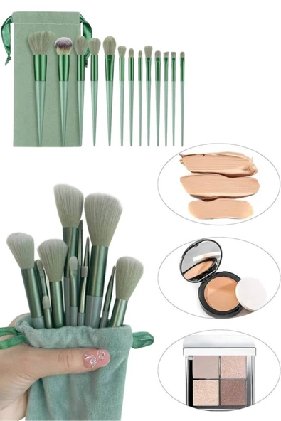 SAYARMARKT 13 Parça Makyaj Fırçası - Kompakt
