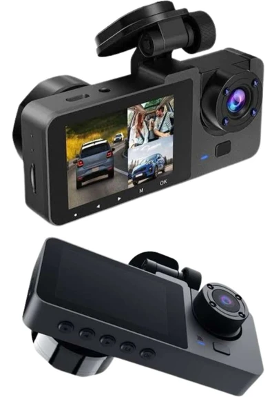 SAYARMARKT Araç İçi 3 Kameralı DVR Kayıt Sistemi - 2