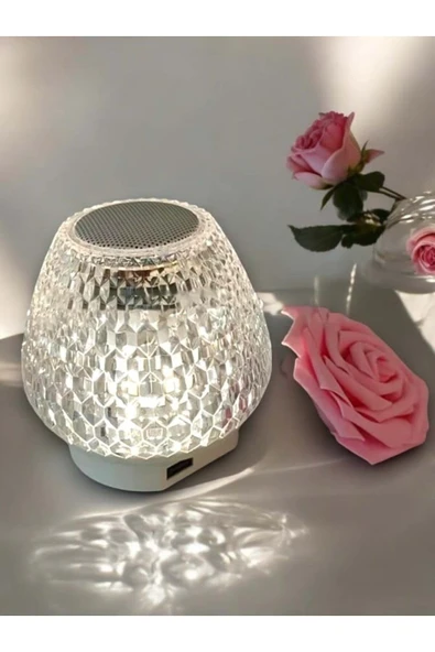 SAYARMARKT G5 Kristal Masa Lambası 7 Renk - Şarj Edilebilir, Mobil Uyumlu - 3