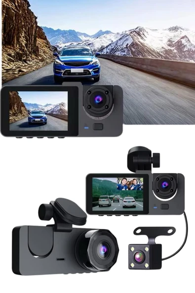 SAYARMARKT Araç İçi 3 Kameralı DVR Kayıt Sistemi - 5