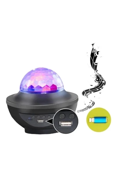 ASTRALTECH iOS ve Android Uyumlu Şarjlı Hoparlör - X Y 918 LED Projeksiyon - 4