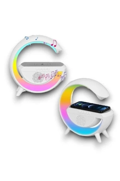 SAYARMARKT iOS ve Android Uyumlu Şarjlı Hoparlör - G Şeklinde Dijital - 3