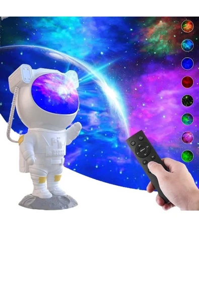 SAYARMARKT iOS ve Android Uyumlu Şarjlı Hoparlör - Astronot Lamba Spikerli - 5