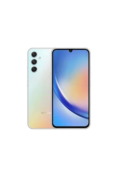 Yenilenmiş Samsung Galaxy A34 128 GB Gümüş Cep Telefonu (12 Ay Garantili) - A Kalite