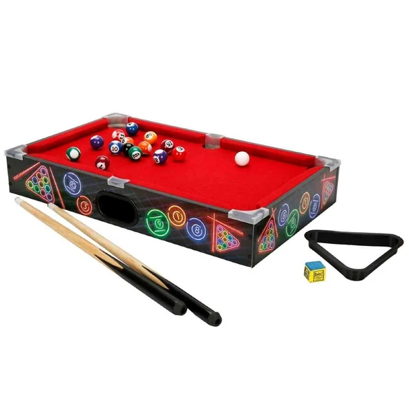 Arcade Games Masaüstü Bilardo 50 x 30 Cm Led Işıklı | Gerçekçi Mini Bilardo Oyunu - 2