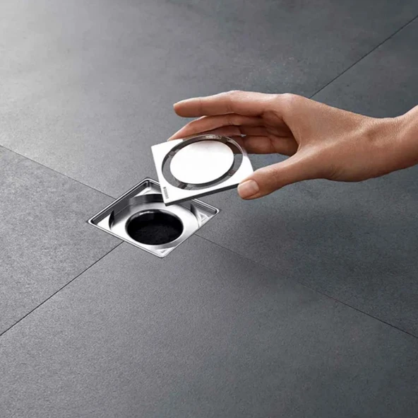 Geberit Yer Süzgeci Izgarası Dairesel 8x8 154.311.00.1 - 2