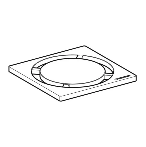 Geberit Yer Süzgeci Izgarası Dairesel 8x8 154.311.00.1 - 4