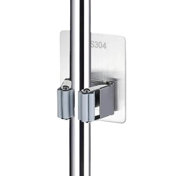Ayt Sunup SN-26353 Duvara Monte Süpürge Paspas Tutucu Tutacağı Banyo Temizlik Malezemleri Düzenleyicisi - 3
