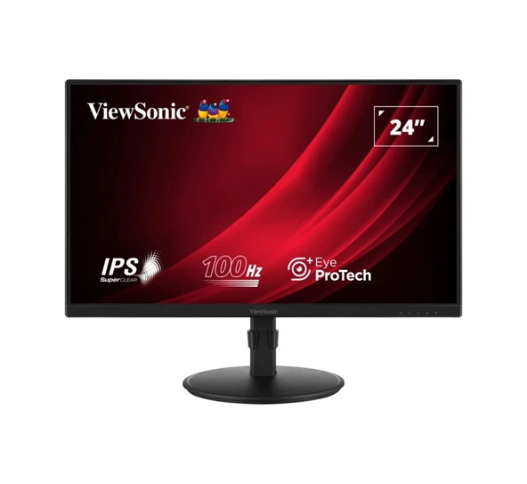 VIEWSONIC 24" VA2408-HDJ 5MS 100HZ HDMI VGA DP PIVOT FHD GAMING MONITOR