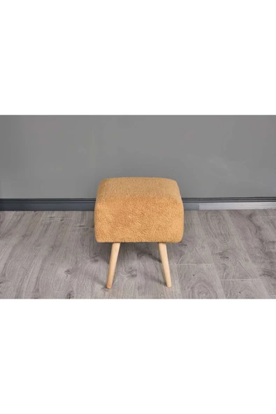 WoodyMaison Puf Mushroom Retro Kare Çok Amaçlı Puf Bench Koltuk Tabure - 4