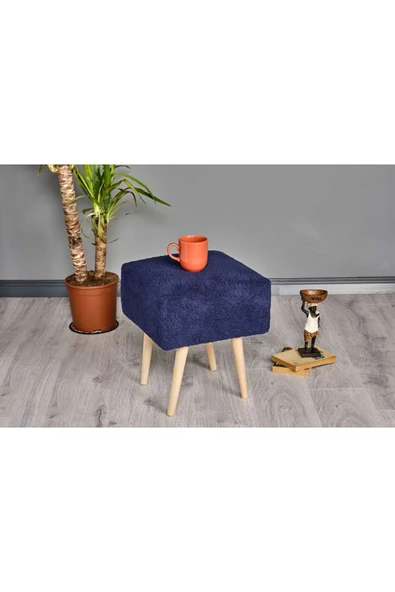 WoodyMaison Puf Mushroom Retro Kare Çok Amaçlı Puf Bench Koltuk Tabure - 2