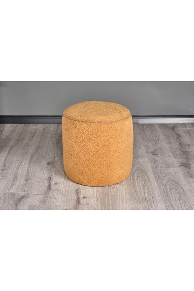 WoodyMaison Puf Iskandinav Tarz Kuzu Tüy Kumaş Sandıklı Large Çok Amaçlı Puf Koltuk Bench 41*42 - 3