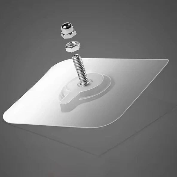 Ayt Sunup SN-26406 Kendinden Yapışkanlı Mobilya Devrilme Önleyeci Duvar Ankrajı 2 Adet Sabitleme Aparatı - 2