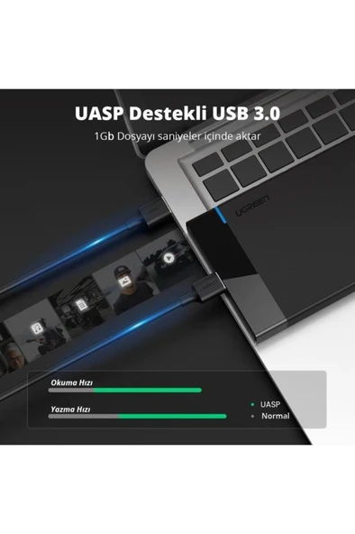 Ugreen 30848 USB 3.0 2.5" Harddisk Kutusu Outlet - 3